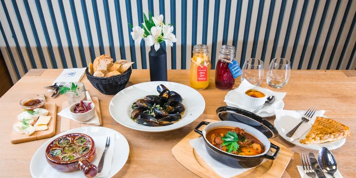 Francúzske degustačné menu aj s nápojom pre 2 osoby