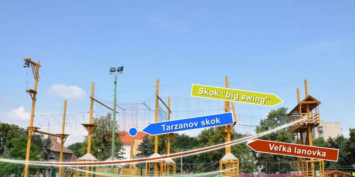 Zábavné atrakcie v Lanovom centre v Trnave pre celú rodinu!