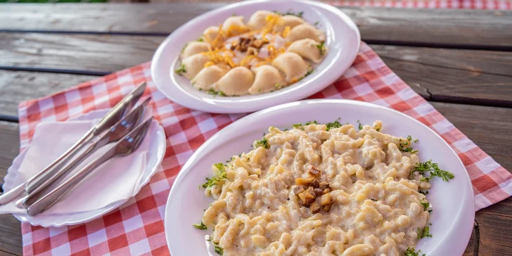 Trojchodové tradičné slovenské menu v Penzióne Sivec
