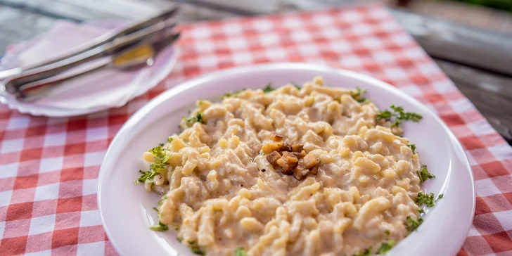 Trojchodové tradičné slovenské menu v Penzióne Sivec