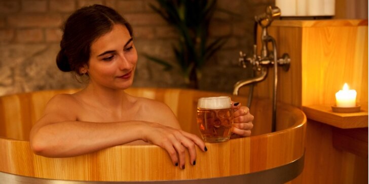 Romantická noc v Bohumíne: Pivné kúpele s konzumáciou piva aj poukaz do reštaurácie