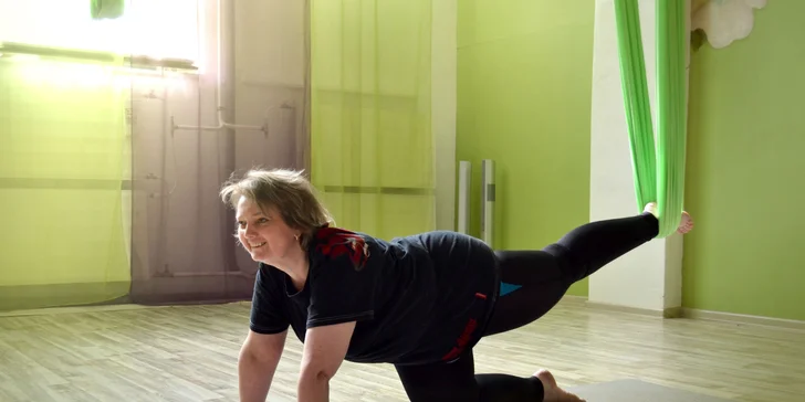 FLYFIT cvičenie, súkromný tréning vzdušnej akrobacie alebo 7-dňový program chudnutia s diagnostikou
