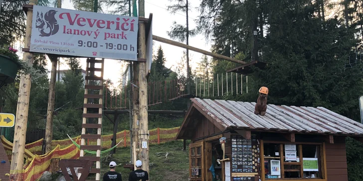 Veveričí lanový park na Štrbskom Plese - zážitok pre celú rodinu
