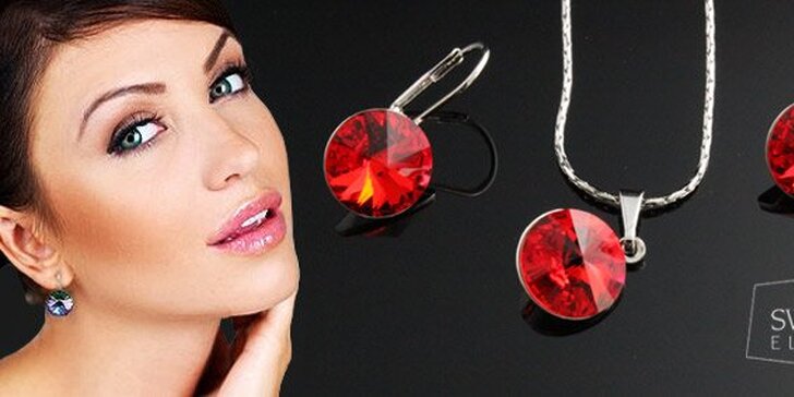 15,90 eur za náhrdelník a náušnice s pravými Swarovski Elements v rhódiovanom striebre. Prekrásne šperky, ktoré potešia každé ženské srdce, so zľavou 58%