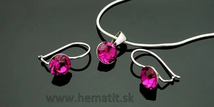 15,90 eur za náhrdelník a náušnice s pravými Swarovski Elements v rhódiovanom striebre. Prekrásne šperky, ktoré potešia každé ženské srdce, so zľavou 58%