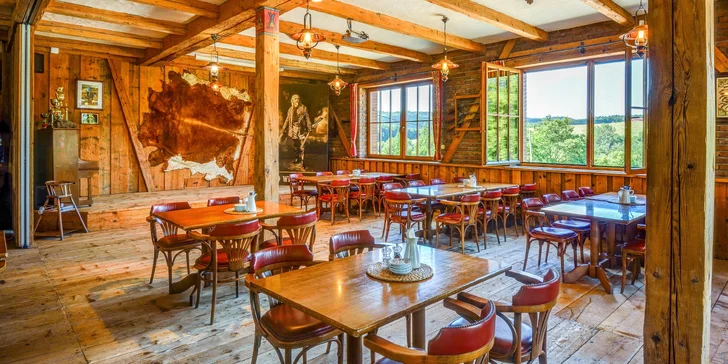 Pohodový pobyt na westernovom ranči Kostelany s polpenziou a wellness