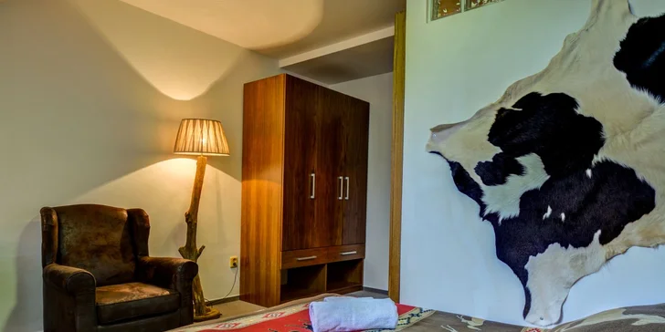 Pohodový pobyt na westernovom ranči Kostelany s polpenziou a wellness
