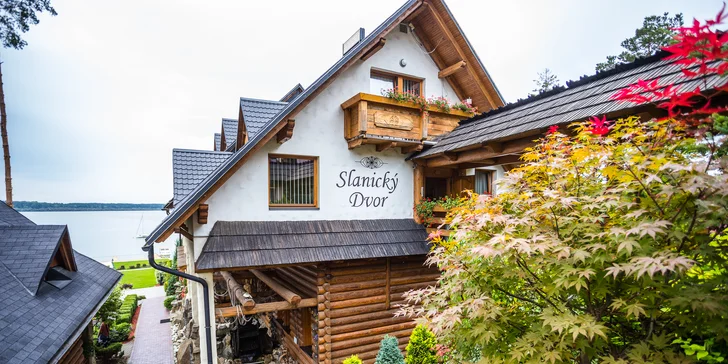 Vychýrený Slanícky dvor s privátnym wellness, bazénmi a aktivitami na brehu Oravskej priehrady + zľavami do Aquaparku