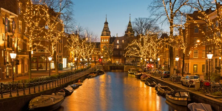Vianočný Amsterdam, festival svetiel s návštevou čarovnej adventnej jaskyne