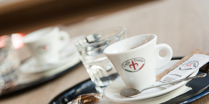 Espresso Trieste s cheesecakeom vo FaxCafé