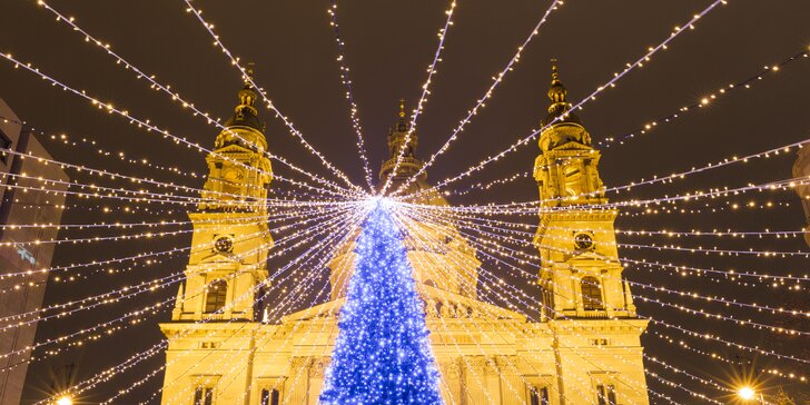 Prehliadka vianočnej Budapešti a Tropicaria so sprievodcom