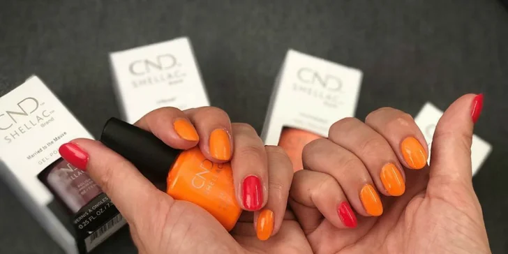 Spevnenie nechtov bio pokrytím alebo CND Shellac na rukách či nohách
