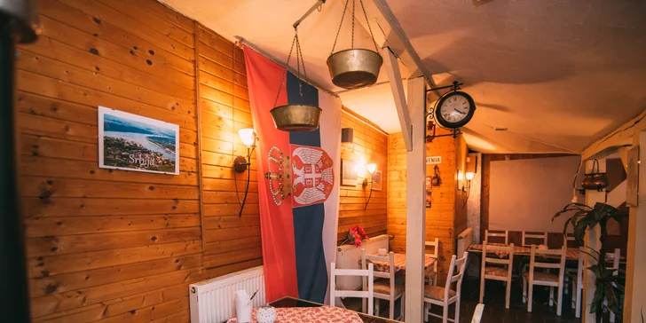 Degustačné 4-chodové srbské menu + špecialita Šabľa