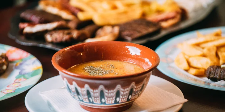 Degustačné 4-chodové srbské menu + špecialita Šabľa