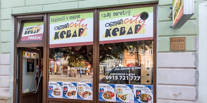 Kebab (box, placka, bageta) alebo falafel už aj v novootvorenej prevádzke OSMAN CITY KEBAP