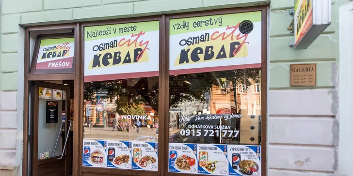 Kebab (box, placka, bageta) alebo falafel už aj v novootvorenej prevádzke OSMAN CITY KEBAP