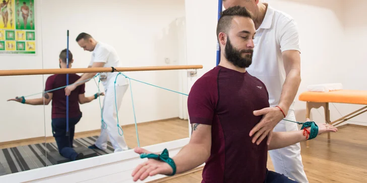 Vstupné vyšetrenie s konzultáciou a SM cvičenie s terapeutom