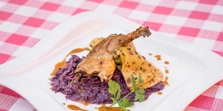 2-chodové degustačné kačacie alebo husacie menu