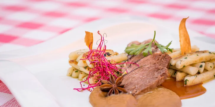 2-chodové degustačné kačacie alebo husacie menu