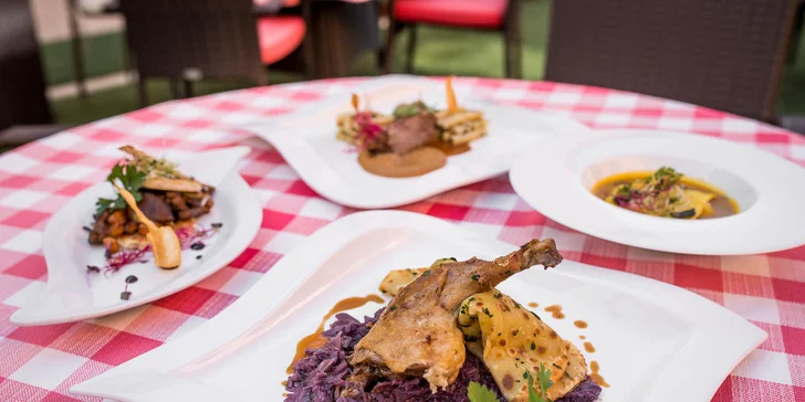 2-chodové degustačné kačacie alebo husacie menu