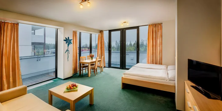 Pobyt v moderných apartmánoch a štúdiách PANORAMA RESORT**** na Štrbskom Plese