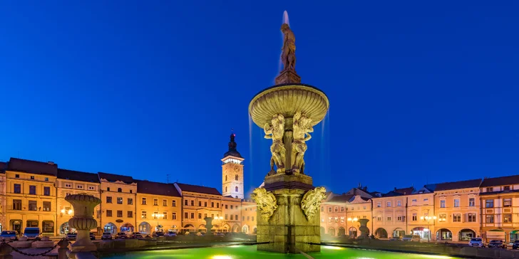Pobyt v centre Budějovíc: raňajky, prehliadka pivovaru + dieťa zadarmo