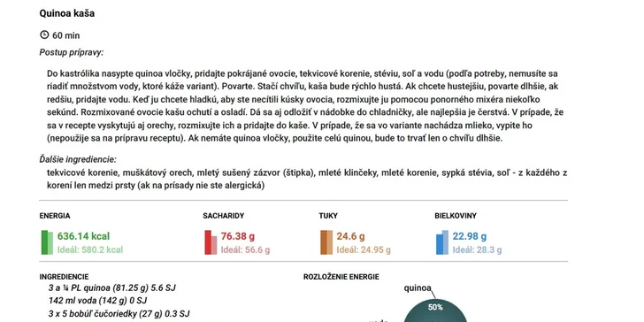 Účinný personalizovaný stravovací plán podľa vašich požiadaviek
