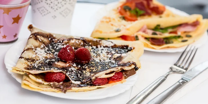 Sladká či slaná palacinka podľa výberu