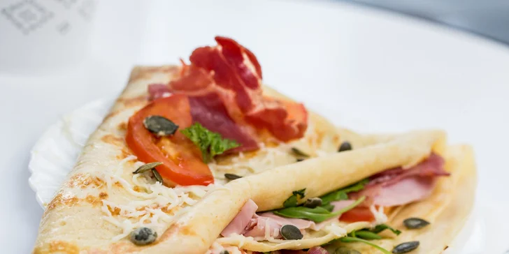 Sladká či slaná palacinka podľa výberu