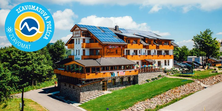 Wellness & Šport alebo Ski pobyt priamo na svahu v modernom penzióne GULDINER*** na vrchole Kremnických vrchov vo výške 1205 m n. m.