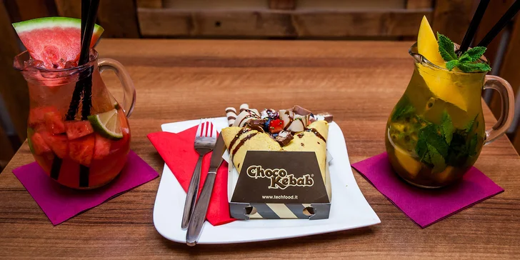 Výborný choco kebab, selfiecino, raňajky či čokoláda v Spezax Caffé