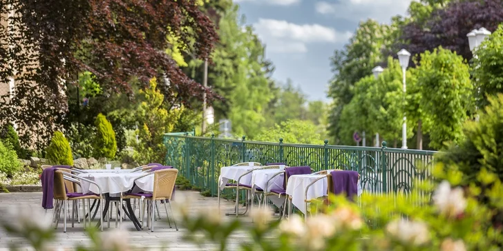 Mariánské Lázně pre 2 osoby: pobyt s polpenziou, wellness procedúrami aj bazénom