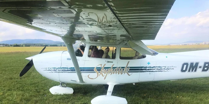 Vyhliadkové lety až pre 3 osoby v lietadle Cessna 172
