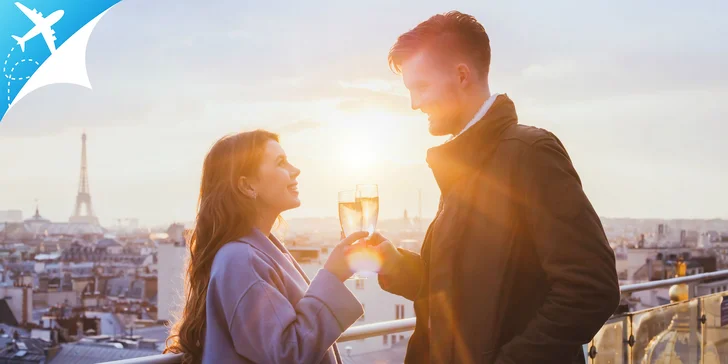 Letecký poznávací zájazd do Paríža v období Valentína
