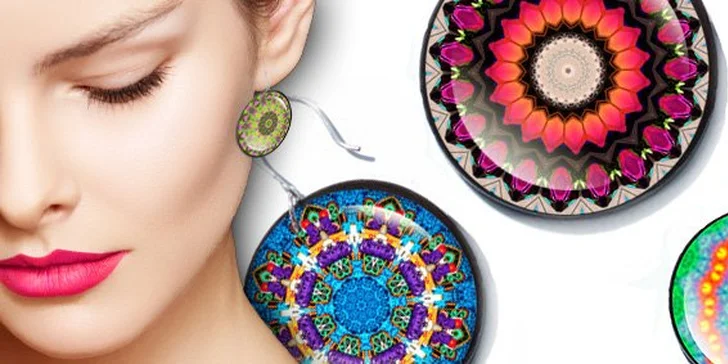 1,50 eur za nádherné výrazné náušnice plné farieb, ako z rozprávky! Zakúpte si originálne, ručne robené náušnice z kolekcie “Kaleidoskop”! So zľavou 50%
