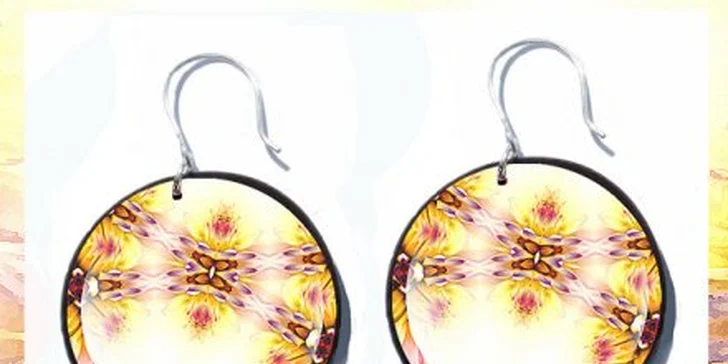 1,50 eur za nádherné výrazné náušnice plné farieb, ako z rozprávky! Zakúpte si originálne, ručne robené náušnice z kolekcie “Kaleidoskop”! So zľavou 50%