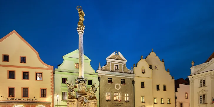 Romantika v centre Českého Krumlova: polpenzia a deti do 5,9 r. ZDARMA
