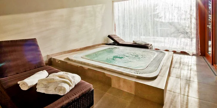 Luxusný 4* pobyt na Vysočine: polpenzia, wellness a jacuzzi
