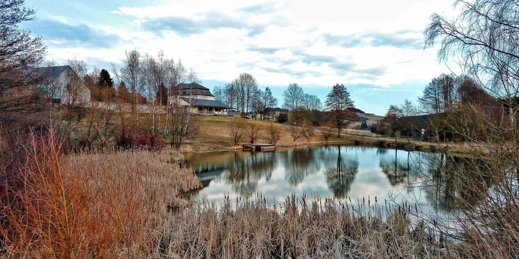 Luxusný 4* pobyt na Vysočine: polpenzia, wellness a jacuzzi