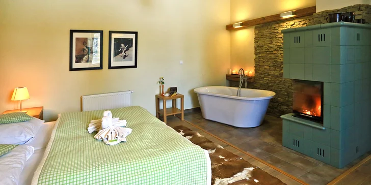 Luxusný 4* pobyt na Vysočine: polpenzia, wellness a jacuzzi