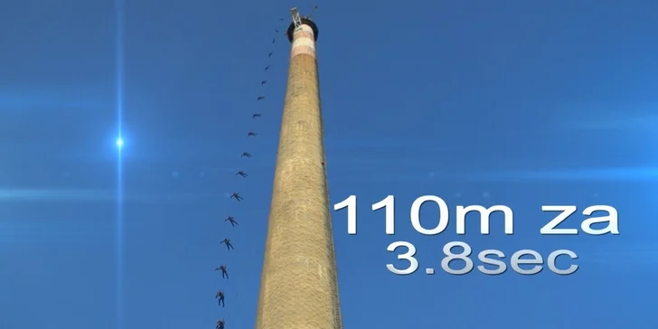 Tandemový zoskok zo 110 metrovej veže ACTION TOWER pre 1 alebo 2 osoby