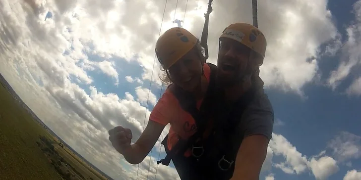 Tandemový zoskok zo 110 metrovej veže ACTION TOWER pre 1 alebo 2 osoby