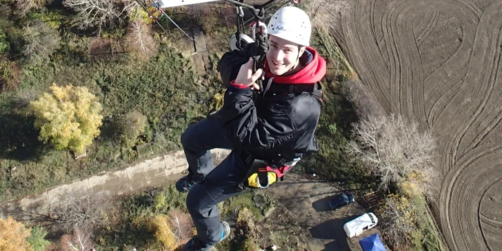 Tandemový zoskok zo 110 metrovej veže ACTION TOWER pre 1 alebo 2 osoby