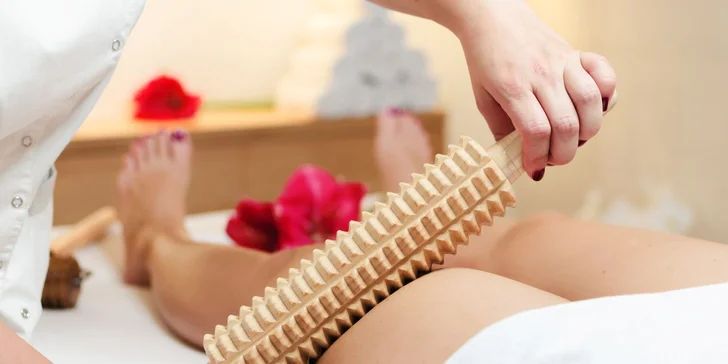 Anticelulitídna maderoterapia v salóne Call of Beauty