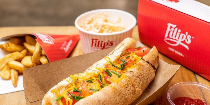 6 druhov hot dogov a belgické hranolčeky vo Filip's Hot dogs