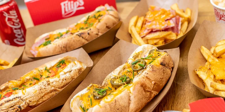 6 druhov hot dogov a belgické hranolčeky vo Filip's Hot dogs