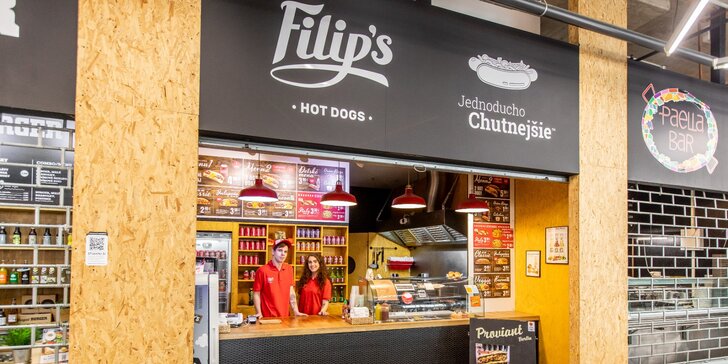 Vyberte si z 5 druhov Hot Dogov vo Filip's Hot Dog vo Freshmarkete