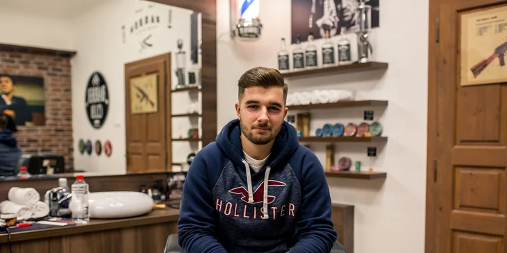 Kompletný pánsky BARBER balíček v centre mesta