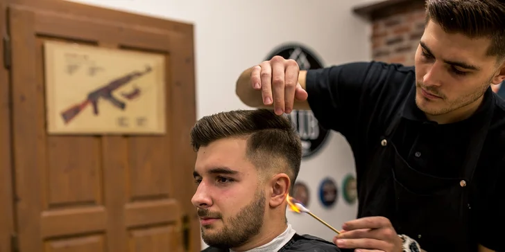 Kompletný pánsky BARBER balíček v centre mesta