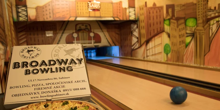 1 či 2 hodiny bowlingu aj s pizzou až pre 10 osôb